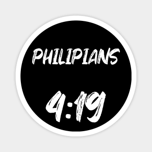 Philippians 4:19 Bible Verse Text Magnet